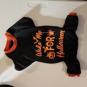"Wake me for Halloween" 🎃 Medium Dog Pajamas/ Sweatshirt